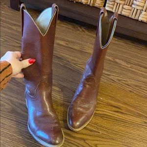Frye billy western pull on boot